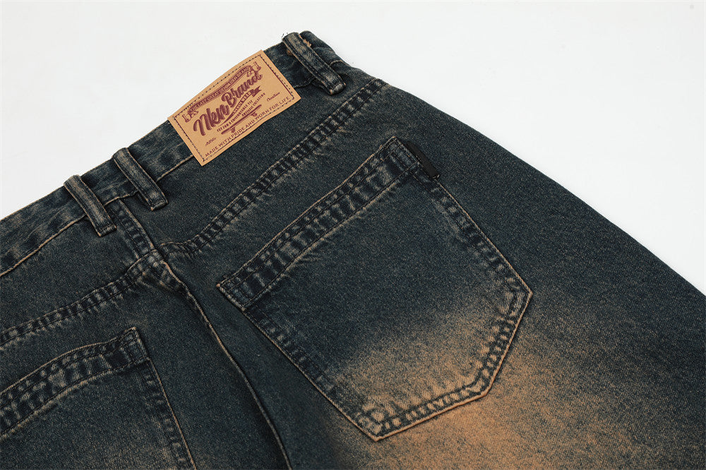 Retro Washing Water Daddy Pants Men