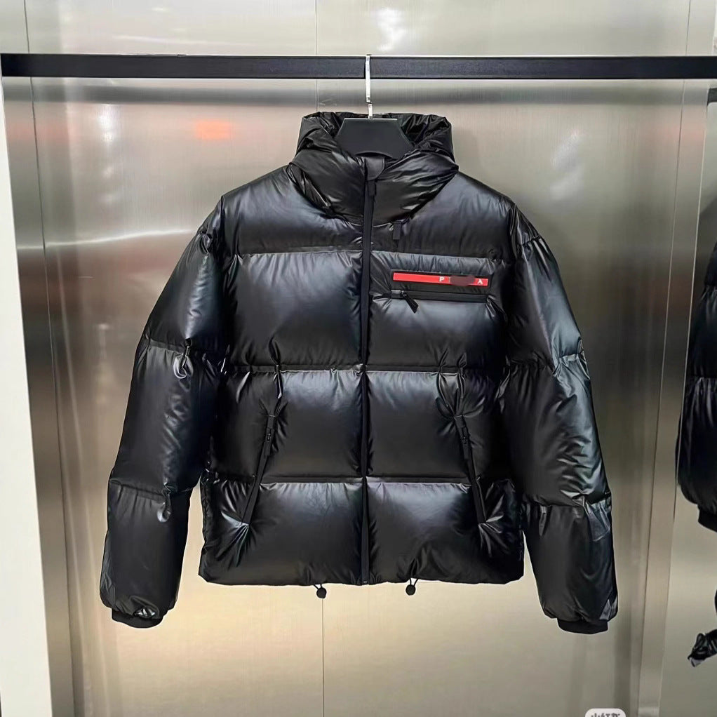 European Winter Correct Version Pujia Trendy Brand Men's And Women's New Down Bread Jacket Fashionable And Easiest For Match Jacket Stand Collar Windproof