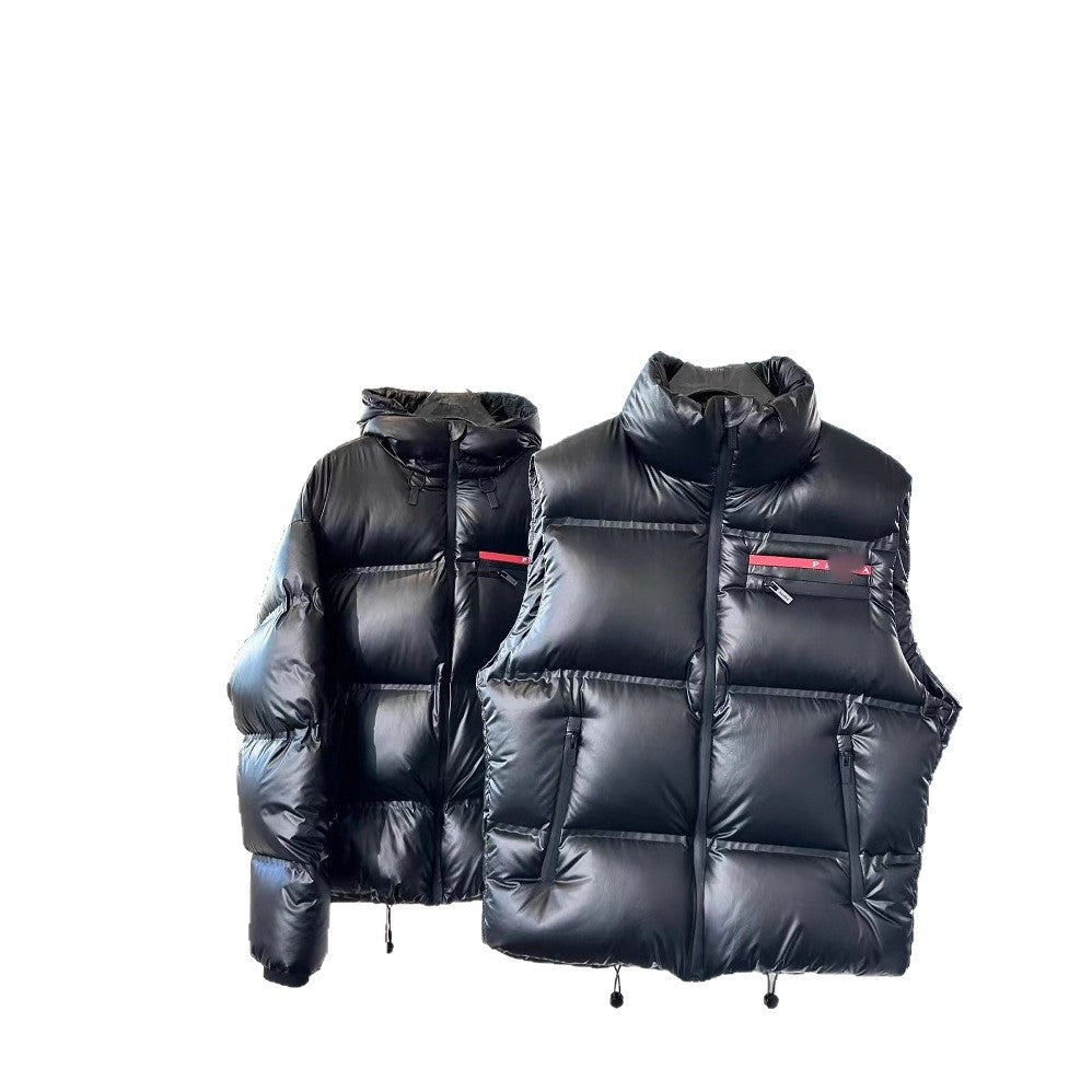 European Winter Correct Version Pujia Trendy Brand Men's And Women's New Down Bread Jacket Fashionable And Easiest For Match Jacket Stand Collar Windproof