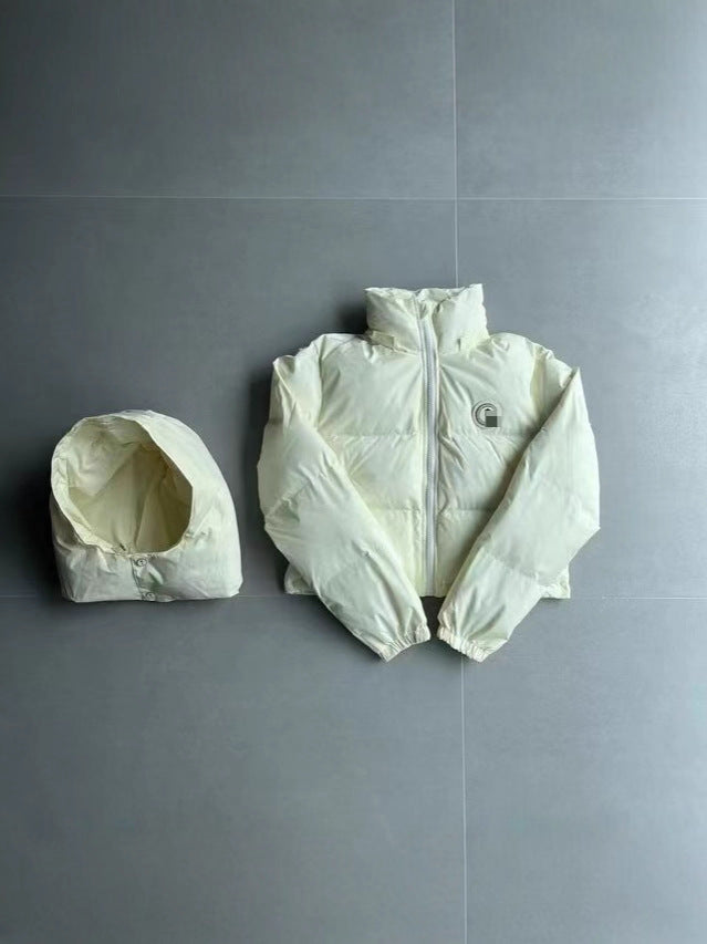 Trapstar Bright Black Classic Thickened Warm Hooded Winter Loose Windproof Waterproof Versatile Jacket