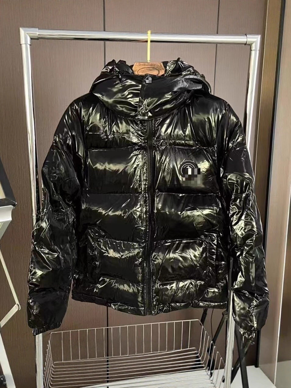 Trapstar Bright Black Classic Thickened Warm Hooded Winter Loose Windproof Waterproof Versatile Jacket