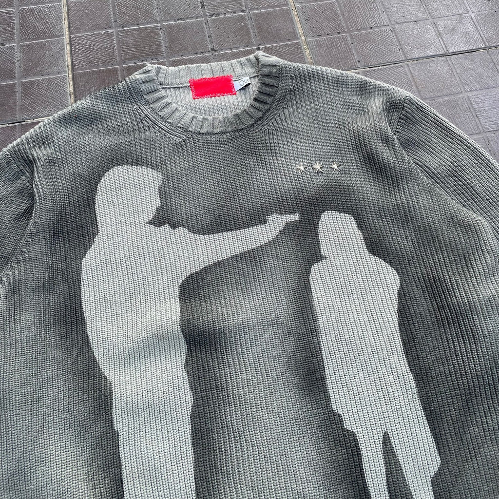 Autumn And Winter American New Style Round Neck Loose Retro Knitwear Men's And Women's Long-sleeved Sweaters