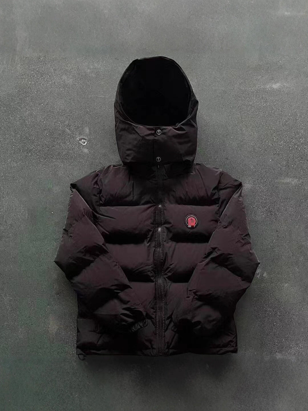 Trapstar Bright Black Classic Thickened Warm Hooded Winter Loose Windproof Waterproof Versatile Jacket