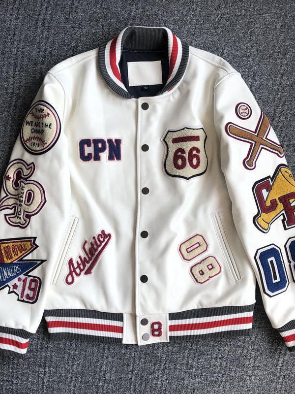 New Heavy Industry Embroidered Leather Jacket Men's Casual Short Jacket Baseball Uniform Pu Leather Short Outwear Loose Top Ins Trend