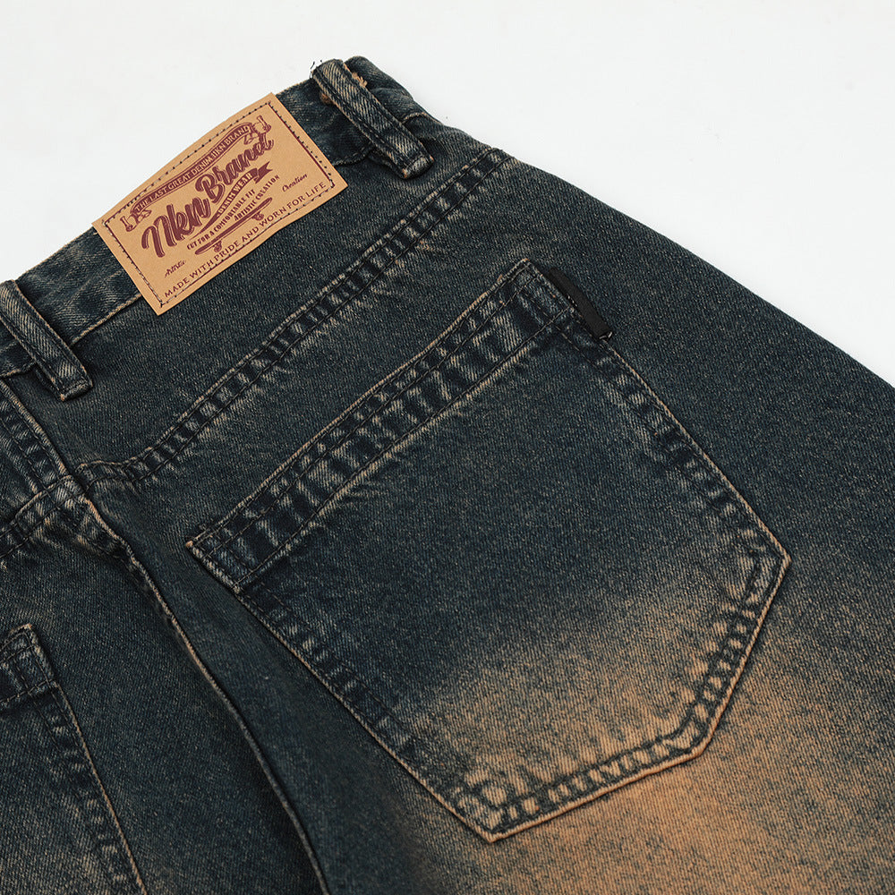 Retro Washing Water Daddy Pants Men