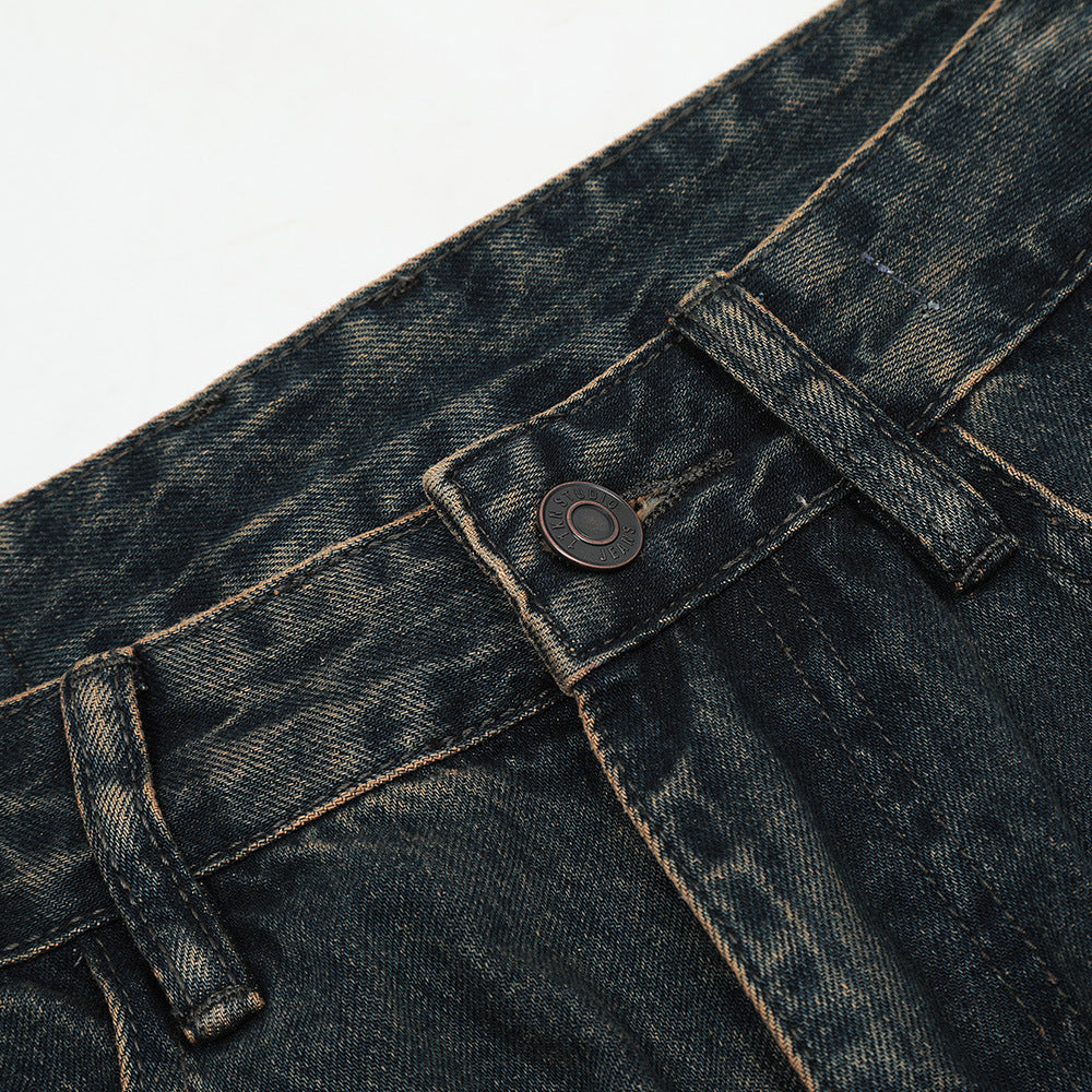 Retro Washing Water Daddy Pants Men