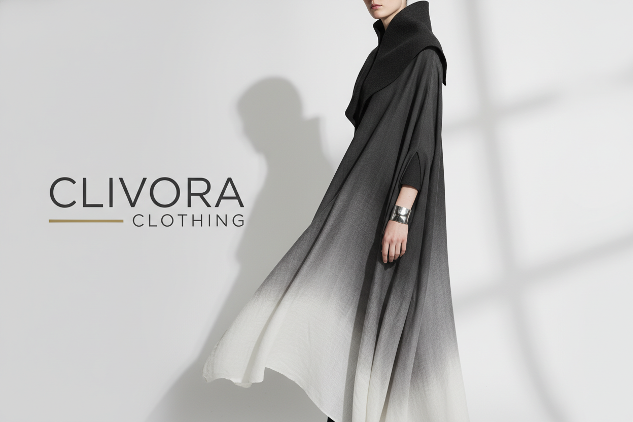 GIVE ME A CLOTHING BRAND THEM IMAGE FOR CLIVORA CLOTHING, 